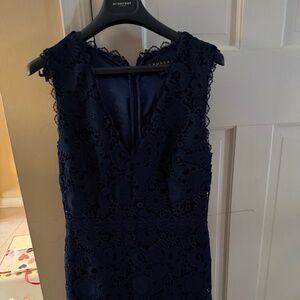 Midnight blue lace dress